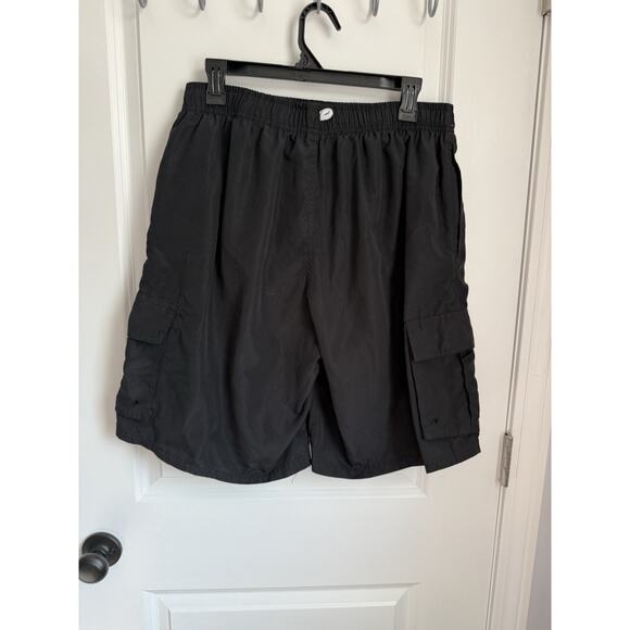 Coastal Revolution Mens Black Size Large Board Swim Shorts Trunks - Picture 1 of 8